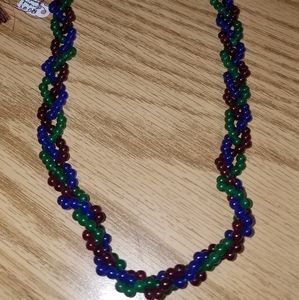 New Ruby emerald and sapphire necklace